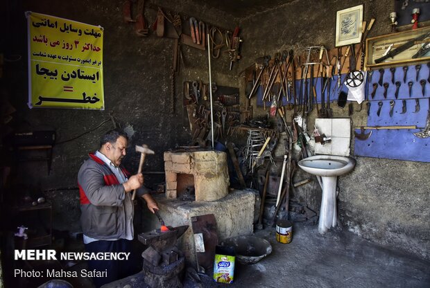 “Blacksmithing”, a profession deep-rooted in Iranian history