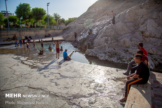 Swimming in Cheshmeh-Ali 