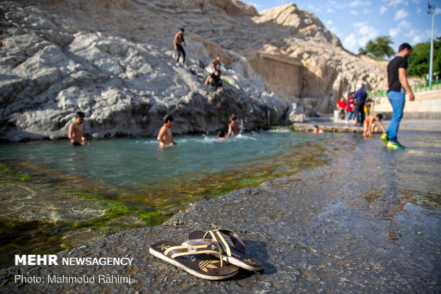 Swimming in Cheshmeh-Ali 