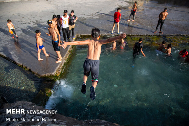 Swimming in Cheshmeh-Ali 