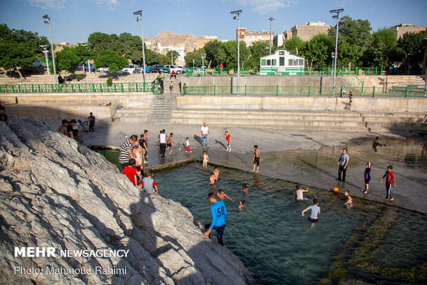 Swimming in Cheshmeh-Ali 