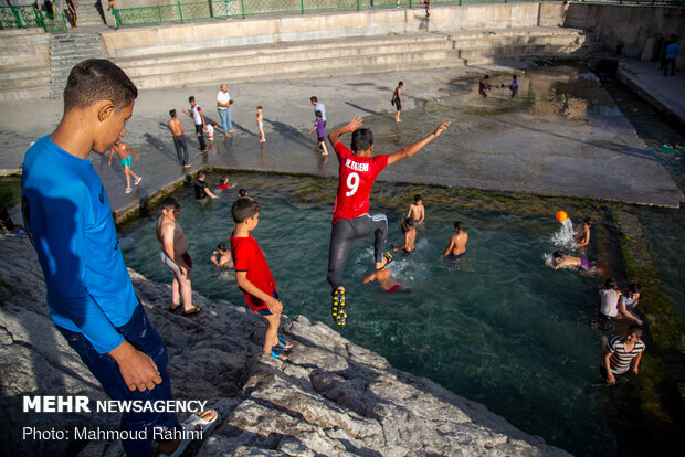 Swimming in Cheshmeh-Ali 