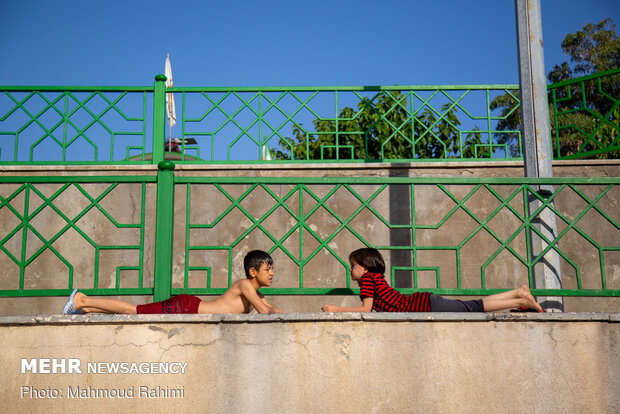 Swimming in Cheshmeh-Ali 