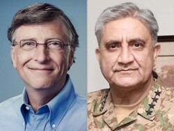 پاکستانی فوج کے سربراہ کی بل گیٹس کے ساتھ ٹیلیفون پر گفتگو
