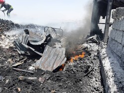 وقوع یک آتش سوزی گسترده در باراندازی در شورآباد
