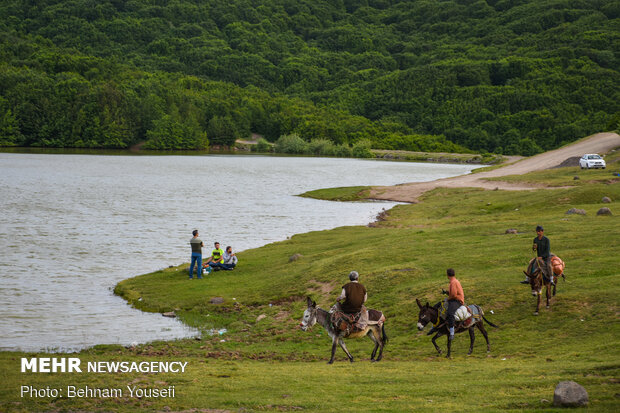 Picturesque Sooha Lake in Ardabil province