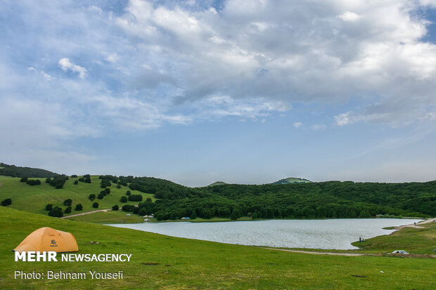 Picturesque Sooha Lake in Ardabil province