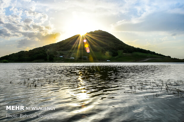 Picturesque Sooha Lake in Ardabil province