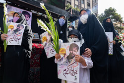 تہران میں مدافع حرم شہید جواد اللہ کرم کی تشییع جنازہ