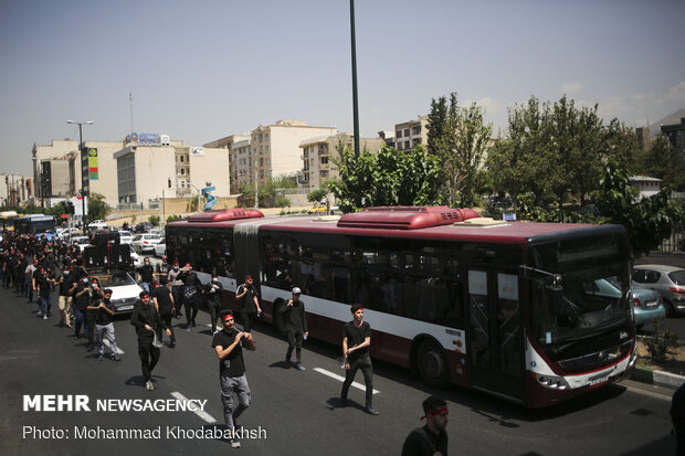 مراسم عزاداری شهادت امام جعفرصادق(ع) در محله صادقیه تهران