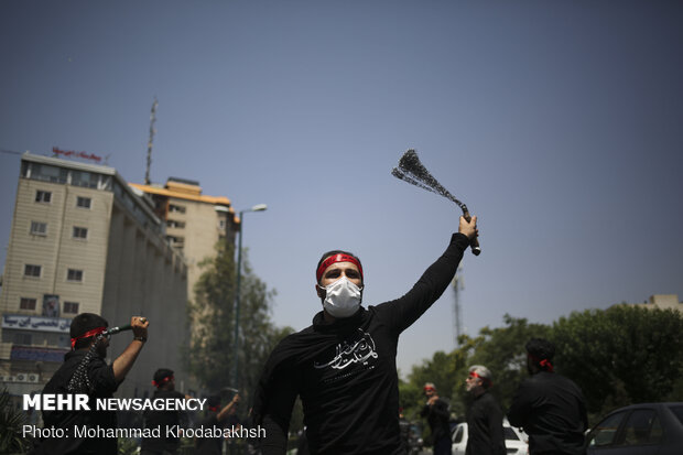 مراسم عزاداری شهادت امام جعفرصادق(ع) در محله صادقیه تهران