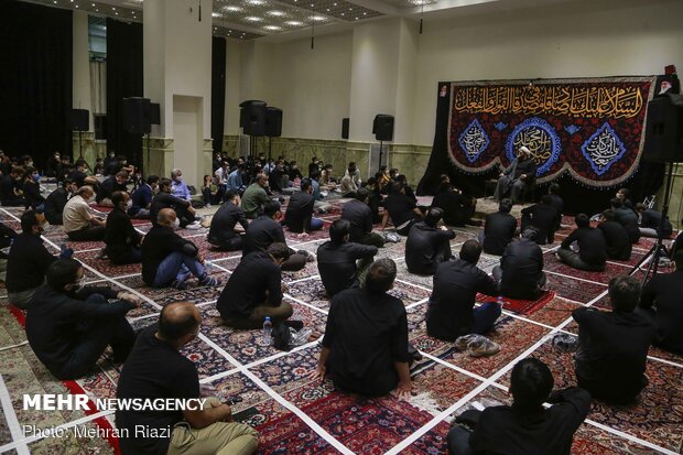 مراسم عزاداری شام شهادت امام جعقر صادق(ع