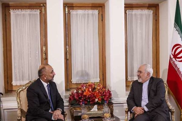 Iran's Zarif, Afghanistan's Atmar hold meeting in Tehran