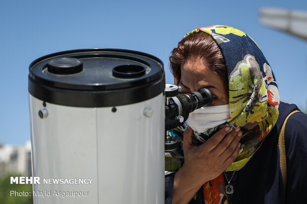 رصد آخرین خورشید گرفتگی قرن در تهران