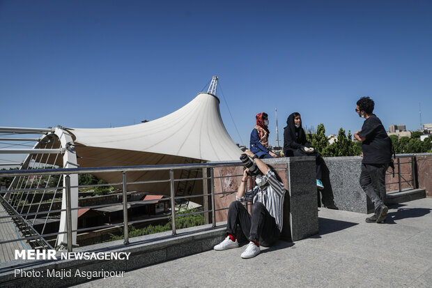 Partial solar eclipse over sky of Iranian capital 