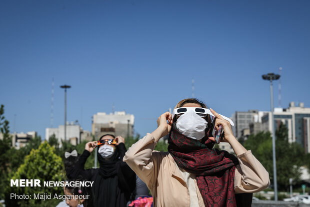 رصد آخرین خورشید گرفتگی قرن در تهران