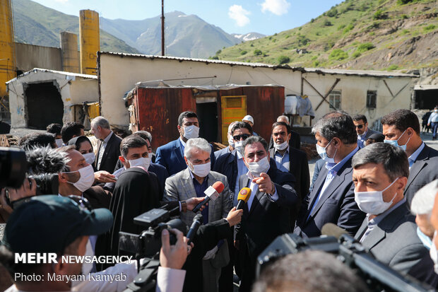 Officials visit Tehran-North highway project