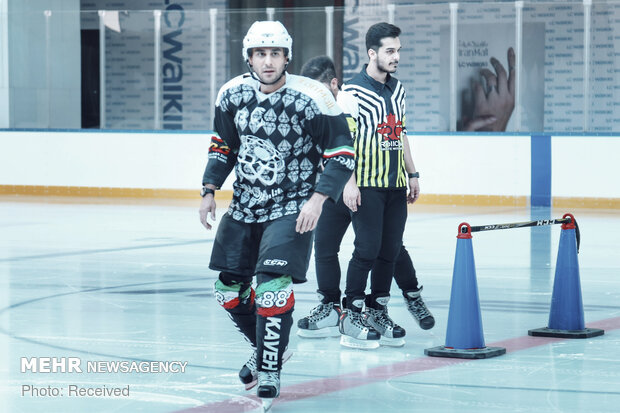 1st edition of ice skating with hurdles in Tehran