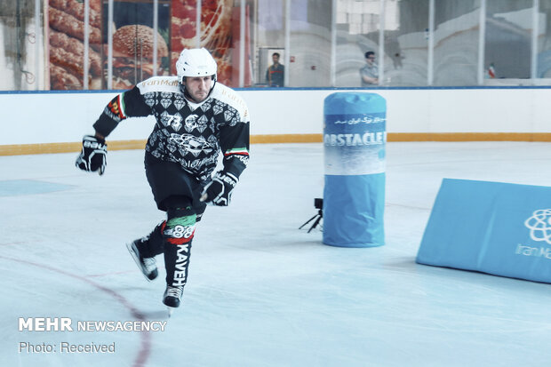 1st edition of ice skating with hurdles in Tehran