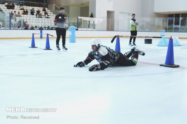 1st edition of ice skating with hurdles in Tehran