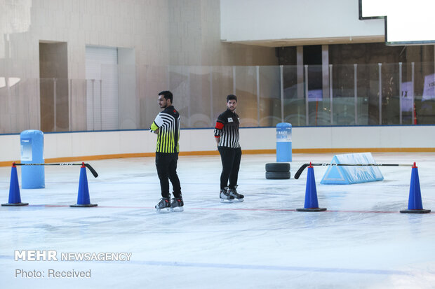 1st edition of ice skating with hurdles in Tehran