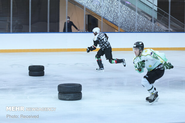 1st edition of ice skating with hurdles in Tehran