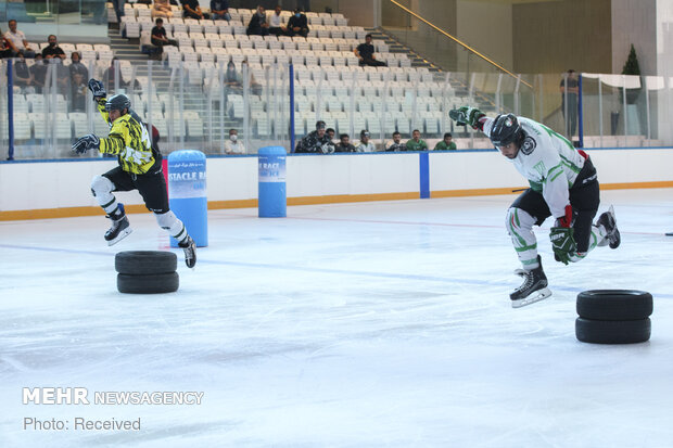 1st edition of ice skating with hurdles in Tehran