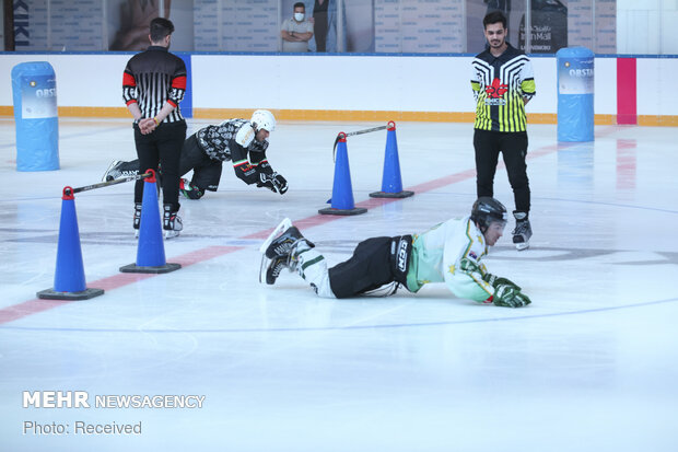 1st edition of ice skating with hurdles in Tehran