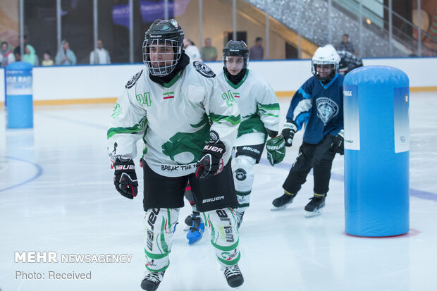 1st edition of ice skating with hurdles in Tehran