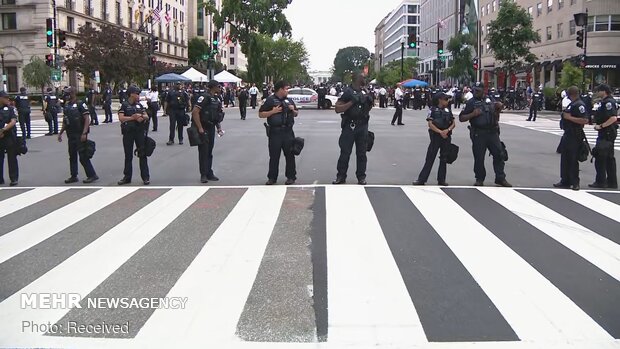 Beyaz Saray'ın önündeki protestolardan fotoğraflar