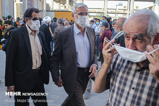 تشییع پیکر جانباز شهید «علی‌اکبر عربی» در یزد