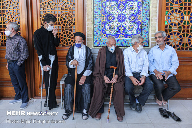 تشییع پیکر جانباز شهید «علی‌اکبر عربی» در یزد