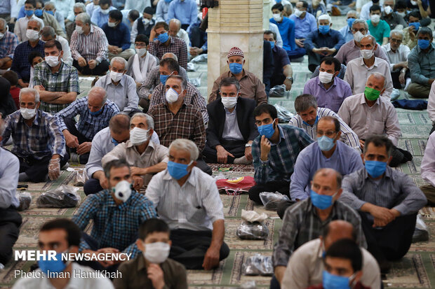 Friday Prayer in Hamedan with health protocols in place