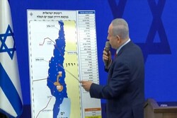 نتانیاهو مناطق جدیدی را به نقشه الحاق کرانه باختری اضافه کرد!
