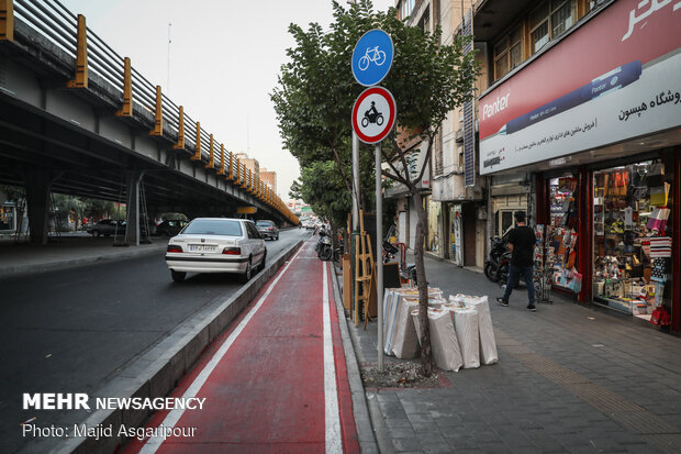 Cycling routes in metropolitan areas