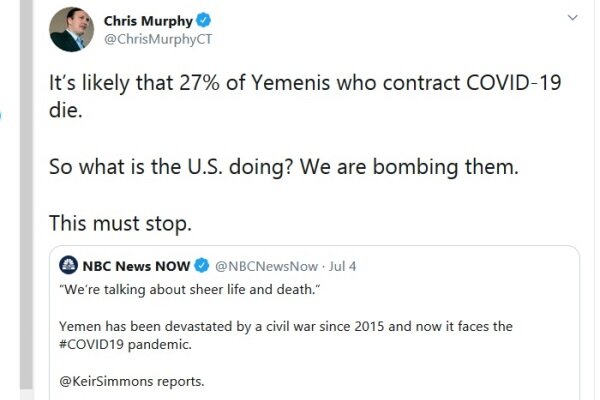 سناتور دموکرات آمریکا: بمباران یمن باید متوقف شود