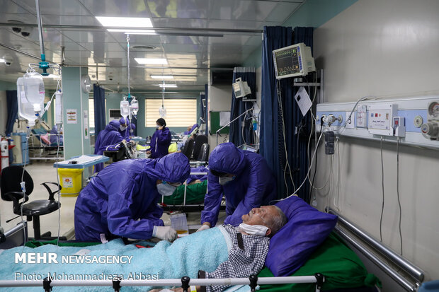 Special ‘coronavirus’ ward in Hajar Hospital, Tehran
