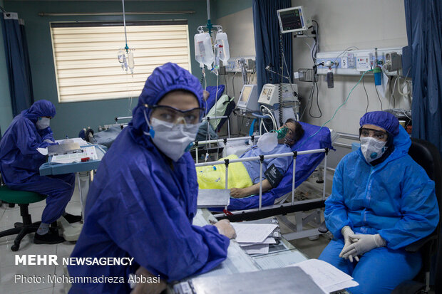 Special ‘coronavirus’ ward in Hajar Hospital, Tehran
