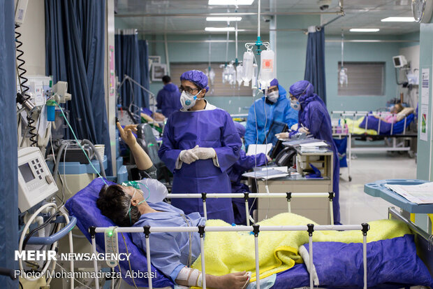 Special ‘coronavirus’ ward in Hajar Hospital, Tehran
