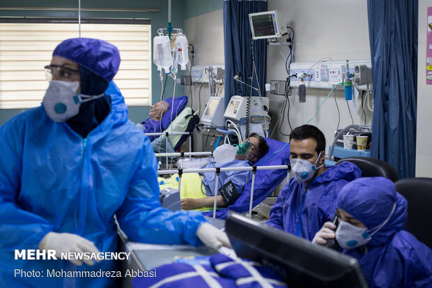 Special ‘coronavirus’ ward in Hajar Hospital, Tehran
