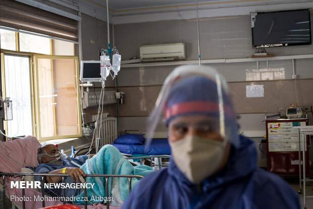 Special ‘coronavirus’ ward in Hajar Hospital, Tehran
