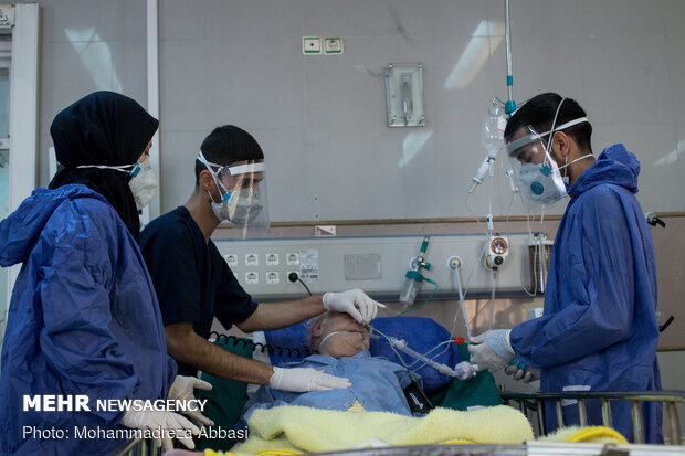 بخش ویژه کرونا در بیمارستان هاجر