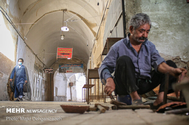 Coppersmiths’ bazaar in Yazd