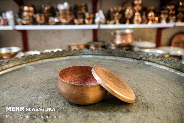 Coppersmiths’ bazaar in Yazd