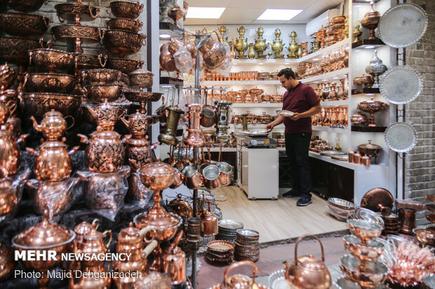 Coppersmiths’ bazaar in Yazd