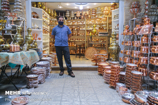 Coppersmiths’ bazaar in Yazd