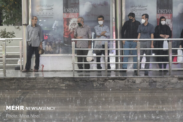 Summer rainfall in Tabriz
