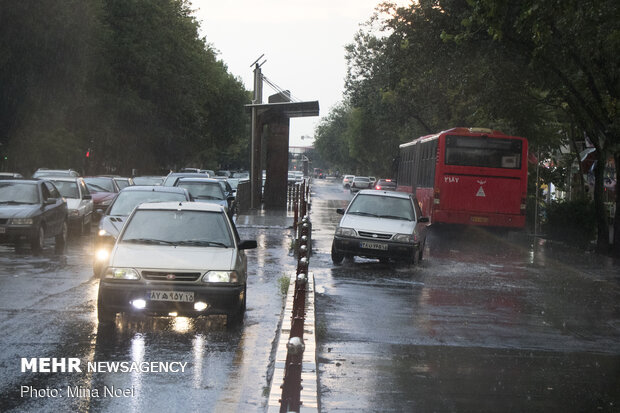 Summer rainfall in Tabriz
