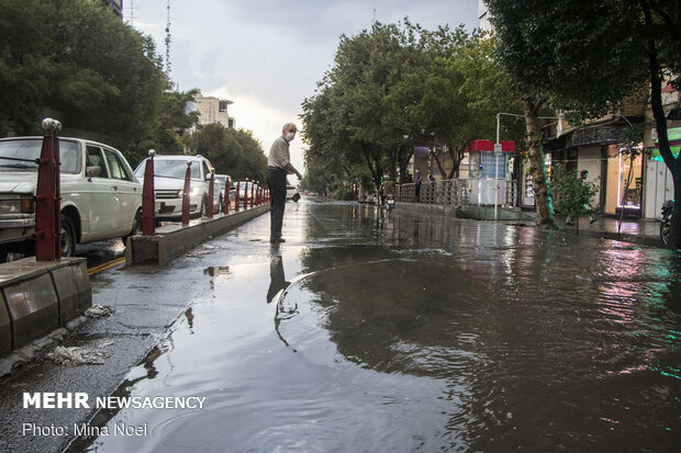 Summer rainfall in Tabriz
