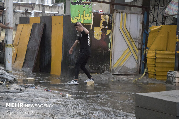 Summer rainfall in Tabriz
